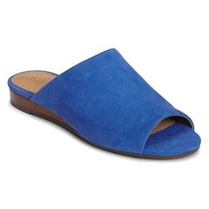 AEROSOLES Bitmap Cobalt Blue Suede Mules, size 7.5
